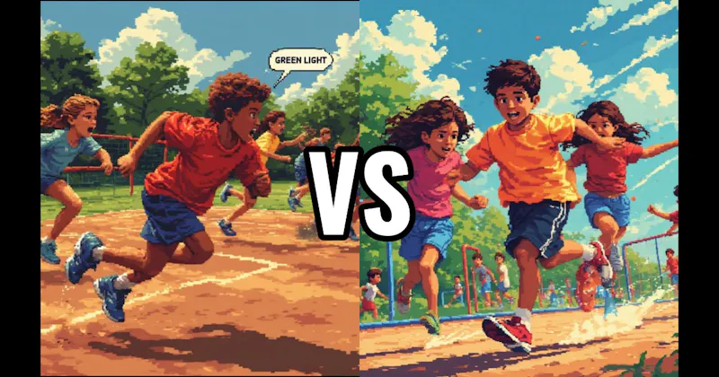 Red Light, Green Light vs. Tag