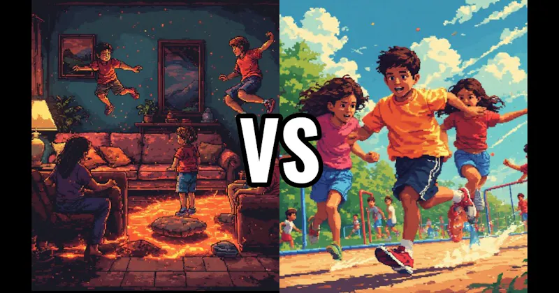 Tag vs. The Floor is Lava