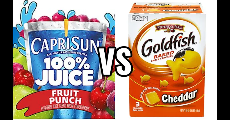 Capri Sun vs. Goldfish Crackers