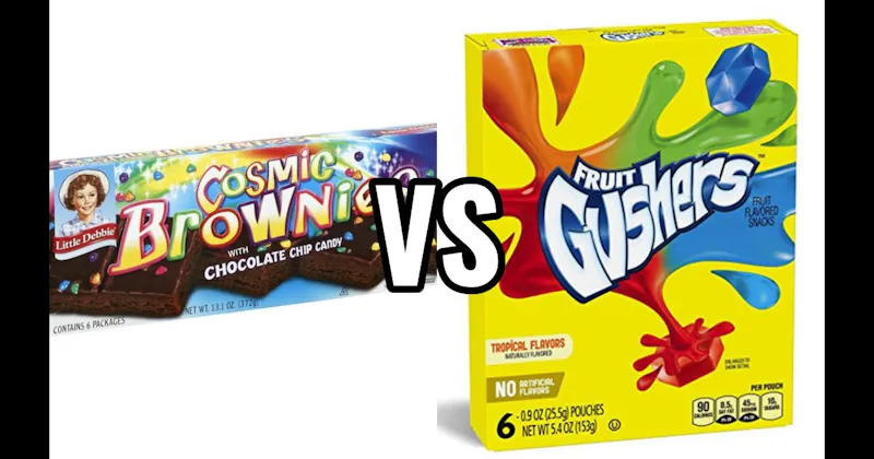 Cosmic Brownies (Little Debbie) vs. Fruit Gushers