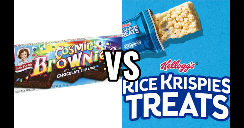 Cosmic Brownies (Little Debbie) vs. Rice Krispies Treats