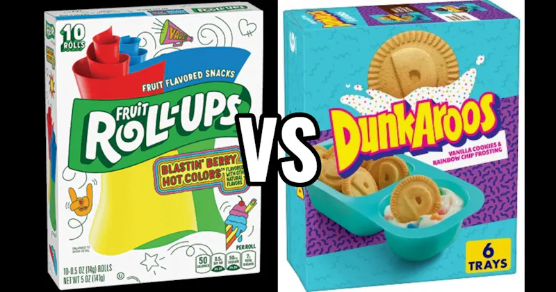 Dunkaroos vs. Fruit Roll-Ups
