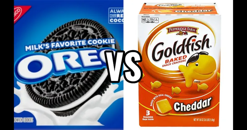 Goldfish Crackers vs. Oreos
