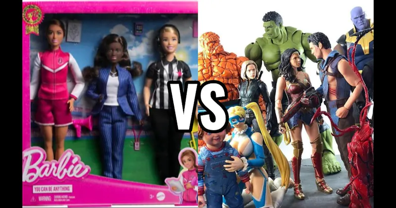 Action Figures vs. Barbie Dolls