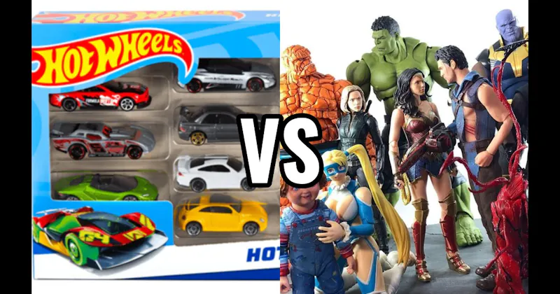 Action Figures vs. Hot Wheels Cars