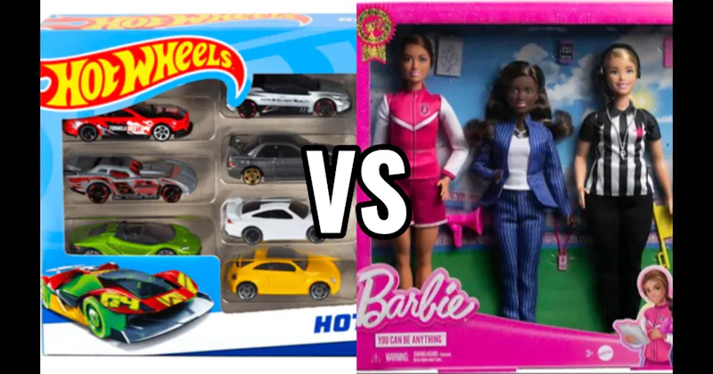 Barbie Dolls vs. Hot Wheels Cars