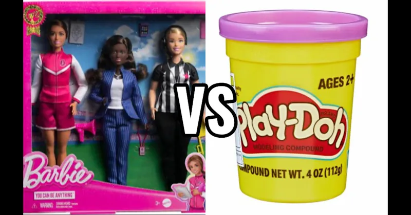 Barbie Dolls vs. Play-Doh