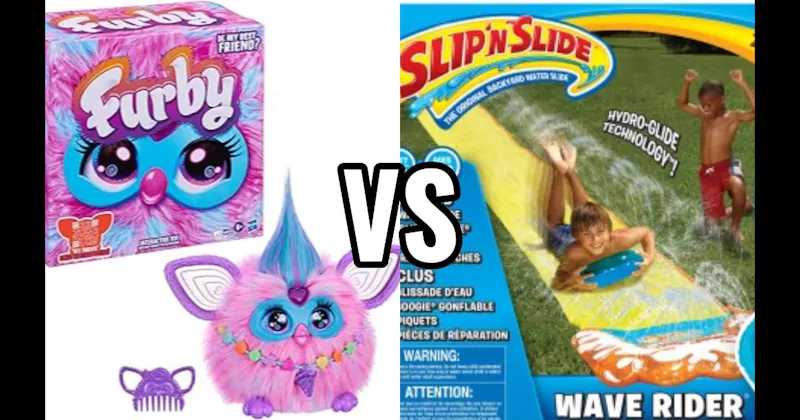 Furby vs. Slip ’N Slide