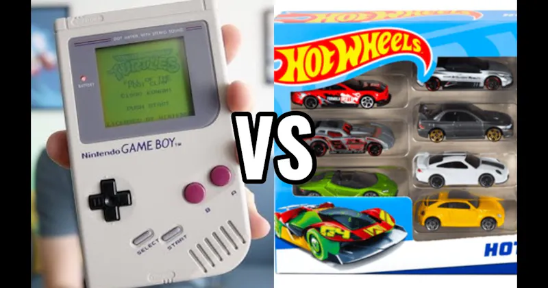 Game Boy vs. Hot Wheels Cars