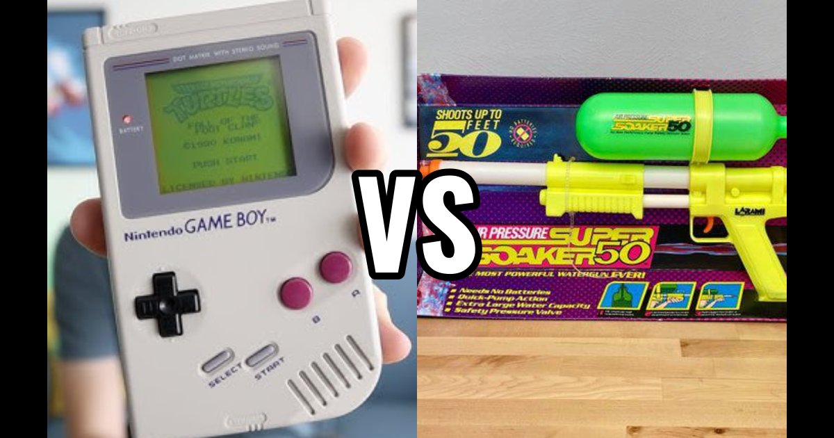 Game Boy vs Super Soakers: Game Boy Leads