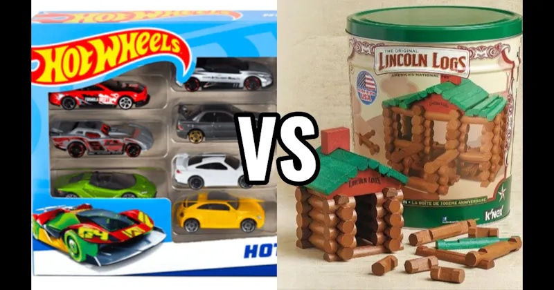 Hot Wheels Cars vs. Lincoln Logs