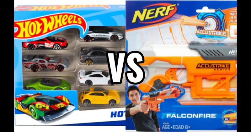 Hot Wheels Cars vs. Nerf Blasters