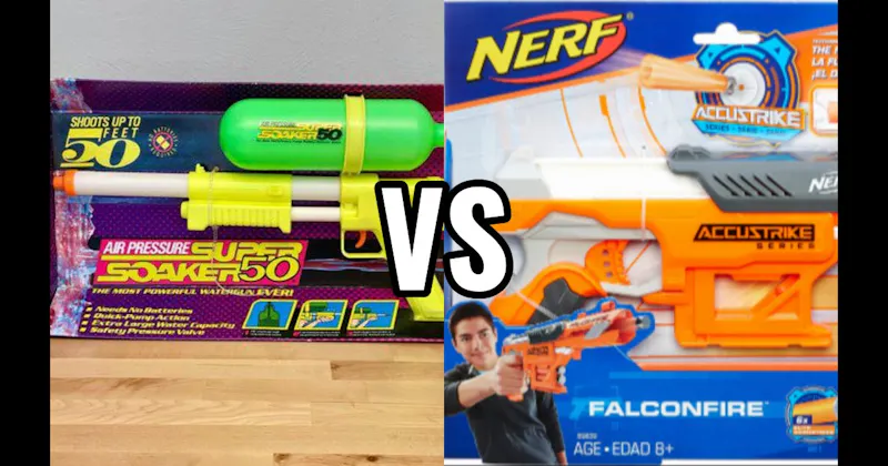 Nerf Blasters vs. Super Soakers
