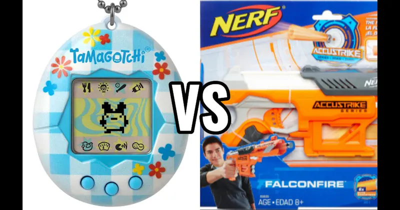 Nerf Blasters vs. Tamagotchi