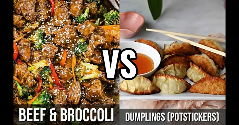Beef & Broccoli vs. Dumplings