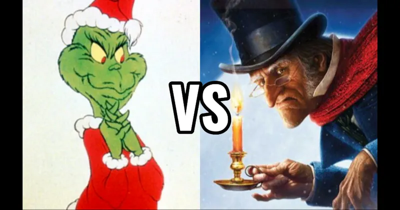 Ebenezer Scrooge (Christmas Carol) vs. The Grinch (How the Grinch Stole Christmas)