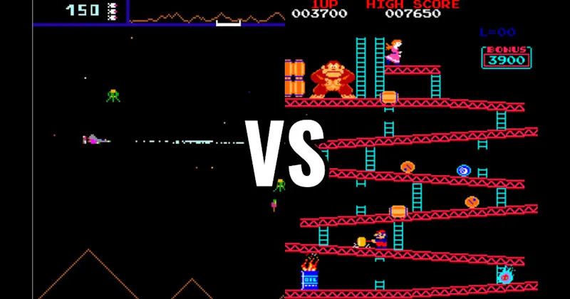Defender vs. Donkey Kong