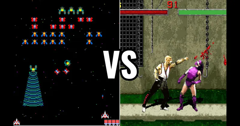 Galaga vs. Mortal Kombat