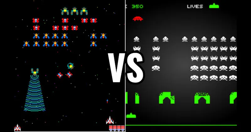 Galaga vs. Space Invaders