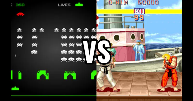 Space Invaders vs. Street Fighter II
