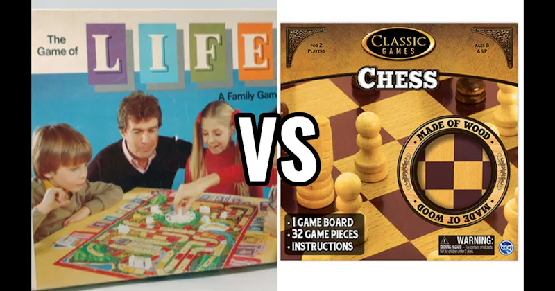 Chess vs. The Game of Life