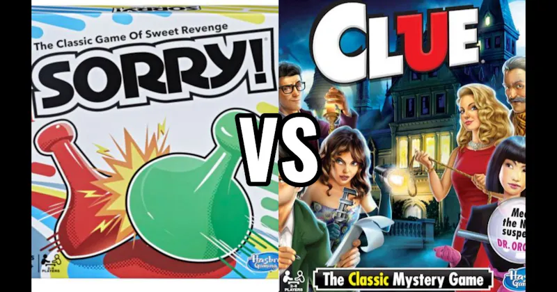 Clue vs. Sorry!
