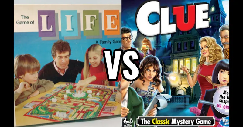 Clue vs. The Game of Life
