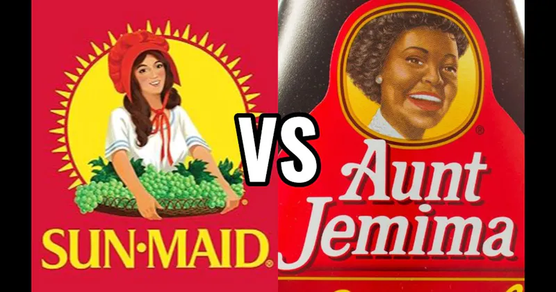 Aunt Jemima vs. Sun-Maid Raisin Girl