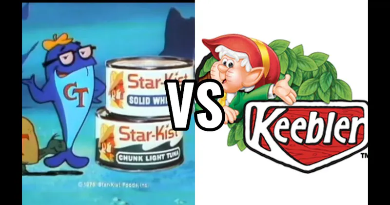 Charlie the Tuna vs. Ernie the Elf (Keebler Elves)