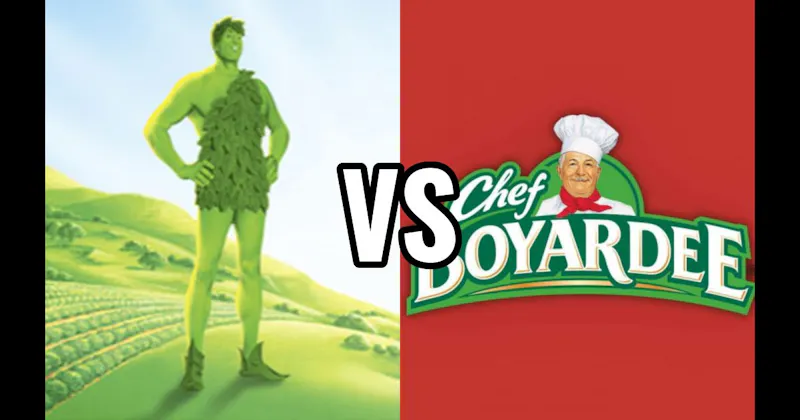 Chef Boyardee vs. Jolly Green Giant