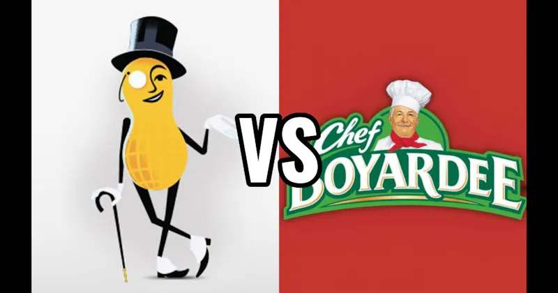 Chef Boyardee vs. Mr. Peanut