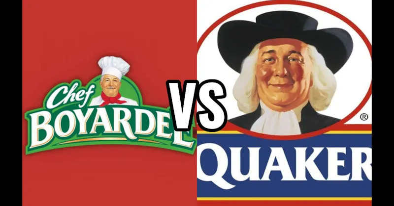Chef Boyardee vs. Quaker Man
