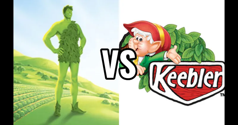 Ernie the Elf (Keebler Elves) vs. Jolly Green Giant