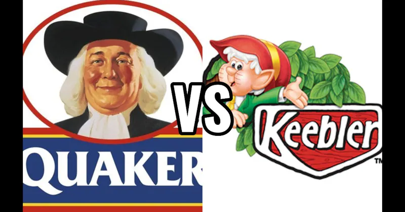 Ernie the Elf (Keebler Elves) vs. Quaker Man