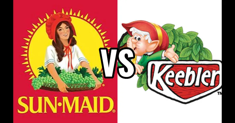 Ernie the Elf (Keebler Elves) vs. Sun-Maid Raisin Girl