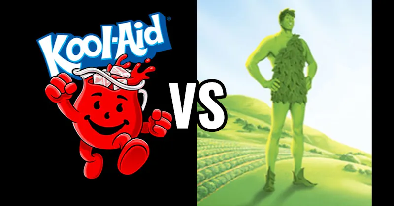 Jolly Green Giant vs. Kool-Aid Man