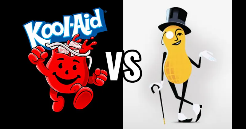 Kool-Aid Man vs. Mr. Peanut