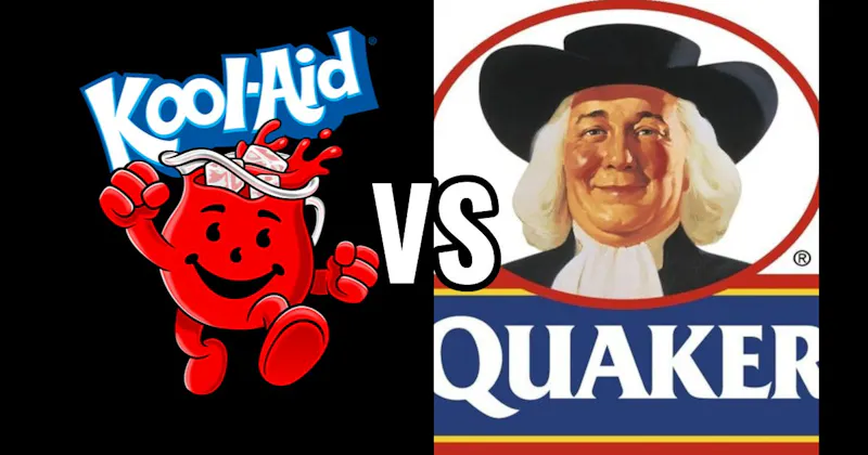 Kool-Aid Man vs. Quaker Man