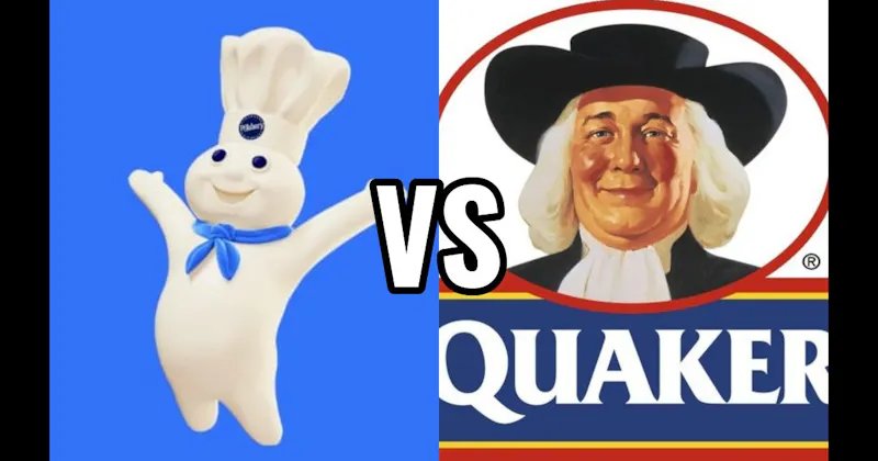 Pillsbury Doughboy vs. Quaker Man