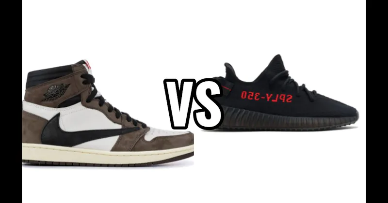 Adidas Yeezy Boost 350 vs. Travis Scott x Air Jordan 1 (Mocha) 