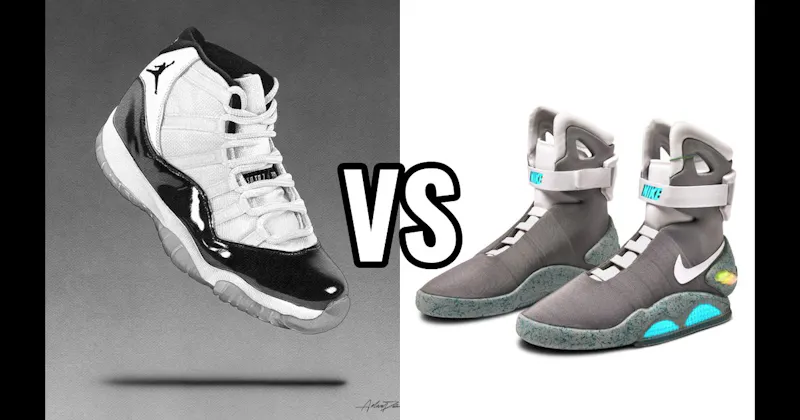Air Jordan 11 vs. Nike MAG (Back to the Future)
