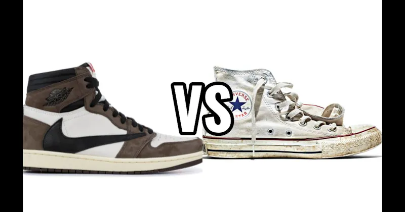 Converse Chuck Taylor All-Star vs. Travis Scott x Air Jordan 1 (Mocha) 
