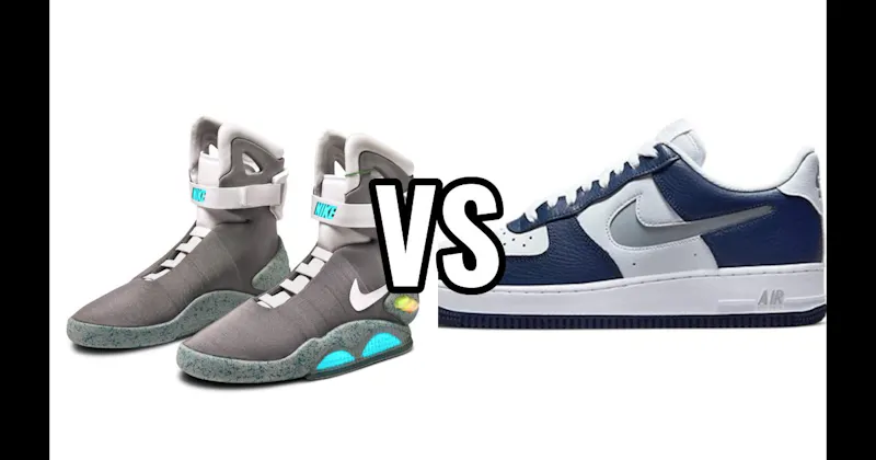 Nike Air Force 1 vs. Nike MAG (Back to the Future)