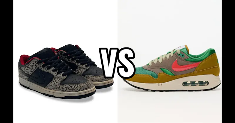 Nike Air Max 1 vs. Nike Dunk SB