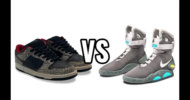 Nike Dunk SB vs. Nike MAG (Back to the Future)