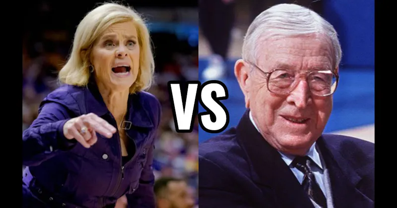 John Wooden vs. Kim Mulkey
