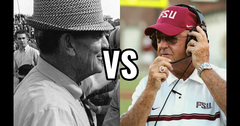 Bear Bryant vs. Bobby Bowden