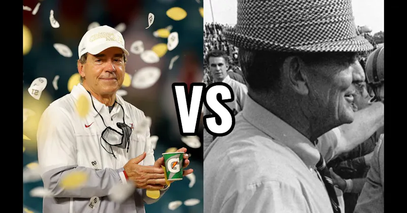 Bear Bryant vs. Nick Saban
