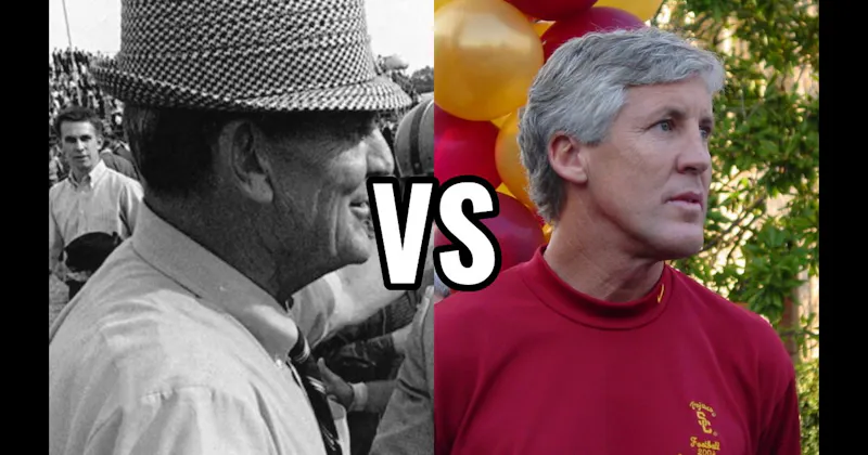 Bear Bryant vs. Pete Carroll