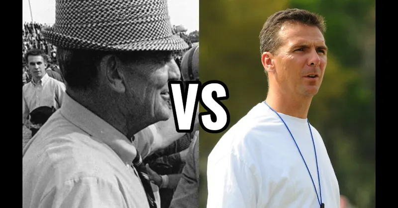 Bear Bryant vs. Urban Meyer